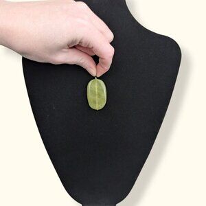 Vintage Oval Jadeite Pendant